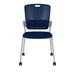 Humanscale Cinto Stackable Chair Plastic/Acrylic/Metal in Blue | 35.5 H x 20 W x 16 D in | Wayfair C20S53