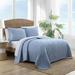 Tommy Bahama Home Solid Costa Sera Cotton Single Reversible Quilt Polyester/Polyfill/Cotton in Blue | Full/Queen Quilt | Wayfair USHSGR1167155