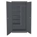 WFX Utility™ Wallingford 72" H x 30" W x 18" D Welded Cabinet, Wood in Gray/Black | 72 H x 30 W x 18 D in | Wayfair