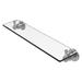 Darby Home Co Lera Wall Shelf Glass/Metal in Gray | 3 H x 22 W x 5 D in | Wayfair 4FBE987EA943479C888088DD250DDBB4