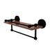 Charlton Home® Alcott IPE Ironwood Wall Shelf Wood/Metal in Black | 5 H x 16 W x 5 D in | Wayfair 91BA2287278F405ABED861C70153A4F4