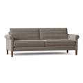 Red Barrel Studio® Garysburg 87.5" Rolled Arm Sofa w/ Reversible Cushions Other Performance Fabrics in Brown | 33 H x 87.5 W x 36.75 D in | Wayfair