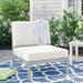 Sol 72 Outdoor™ Mckinnon Patio Chair w/ Cushions, Polyester in Pink/White | 34.75 H x 29.5 W x 32 D in | Wayfair 4A0B66F8A47B447EBB1E8EB857F6DCC1
