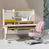 Zoomie Kids Balen 47.2" Art Desk w/ Hutch Wood/Metal in Brown/White | 44 H x 47.2 W x 25.9 D in | Wayfair ECB82BF7103B422A80DF03E0860F69B6