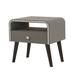 Corrigan Studio® Atkins 1 - Drawer Nightstand in Gray/Brown Wood in Brown/Gray | 20 H x 16 W x 20 D in | Wayfair 81F0CAE867A3441CAE993C3DCF85F43E