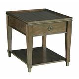 The Twillery Co.® Millis Shelby End Table w/ Storage Wood in Brown | 25 H x 24 W x 28 D in | Wayfair EC4314D045334D229E14DB3DE51D0476