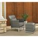 Brayden Studio® Saleem Patio Chair w/ Cushion Wicker/Rattan in Gray | 32.5 H x 27 W x 28 D in | Wayfair 0B0CBDA1A4BC45159E7DB0D6162E5D8F