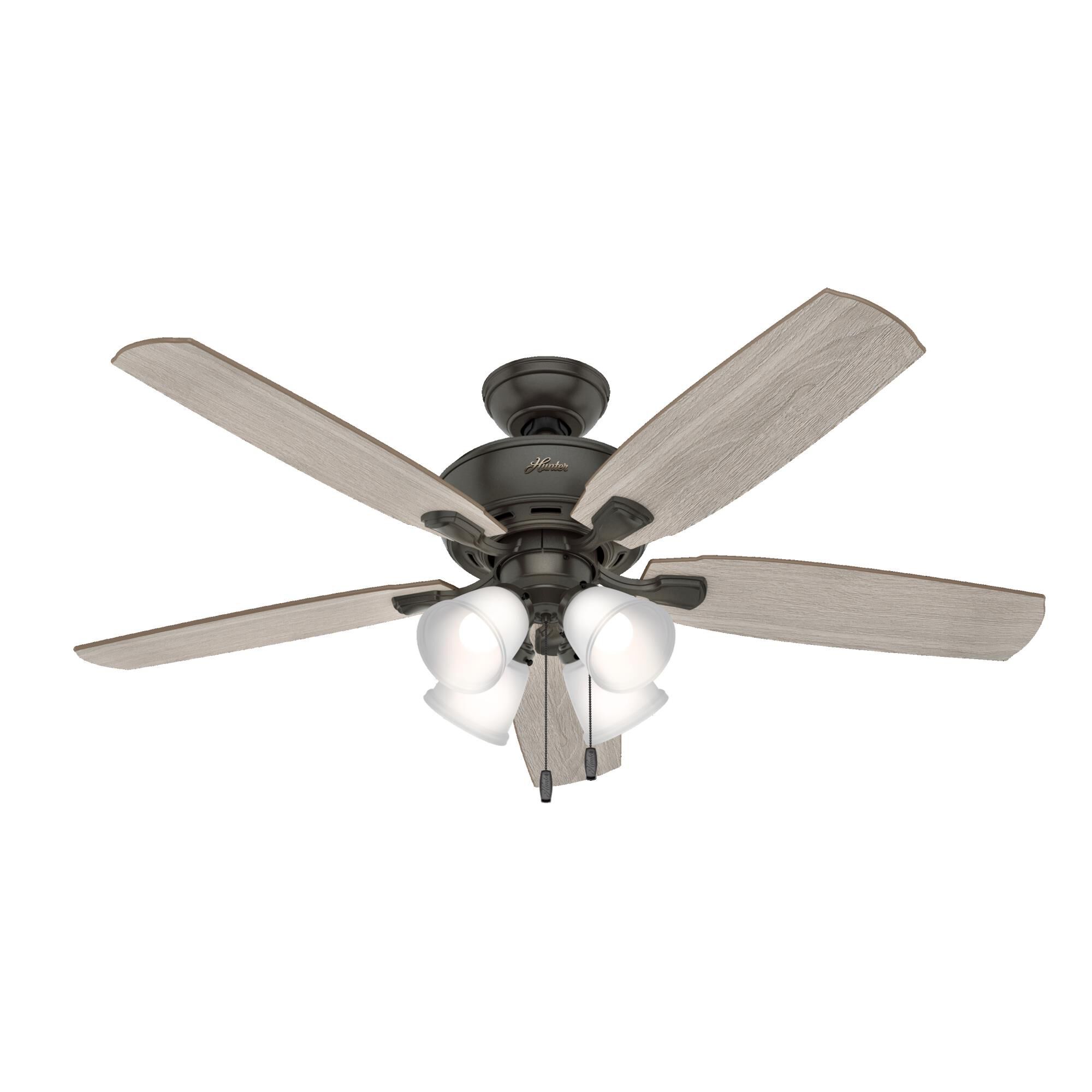 Hunter Fan Amberlin 52 Inch Ceiling Fan with Light Kit - 53215