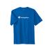 Men's Big & Tall Champion® script tee by Champion in Royal (Size 3XLT)