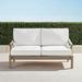 Cassara Loveseat with Cushions in Weathered Finish - Snow with Logic Bone Piping, Standard - Frontgate