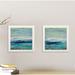 Highland Dunes 'Teal Wave I & II' by Silvia Vassileva - 2 Piece Picture Frame Painting Print Set on Paper Paper | 14 H x 14 W x 0.75 D in | Wayfair