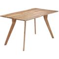 Table de salon salle à manger design 140 cm bois d'acacia massif - Bois