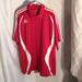 Adidas Shirts | Adidas Red White Xl Polo/ Golf Shirt Worn Once Euc | Color: Red/White | Size: Xl