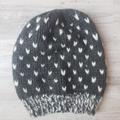 American Eagle Outfitters Accessories | American Eagle Winter Knit Hat | Color: Gray/White | Size: Os