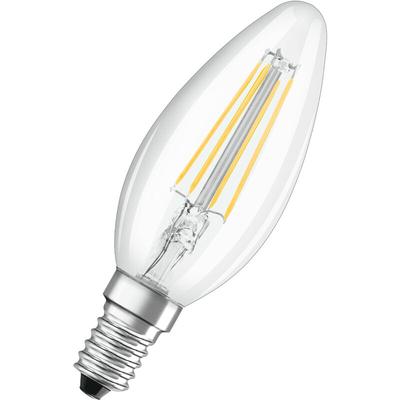 Osram - Filament led Lampe mit E14 Sockel, Kerzenform, Warmweiss (2700K), 6W, Ersatz für