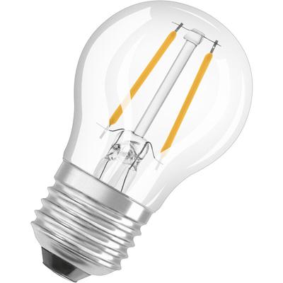 Osram - Filament led Lampe mit E27 Sockel, Tropfenform, Warmweiss (2700K), 4W, Ersatz für