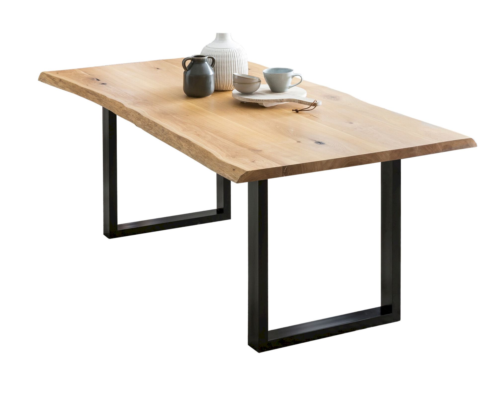 SalesFever »Orka« Baumkante Esstisch Eiche 140x80cm