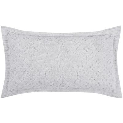 Ashton Collection Tufted Chenille Sham by Better Trends in White (Size EURO)