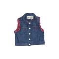 Faded Glory Denim Vest: Blue Jackets & Outerwear - Size 0-3 Month