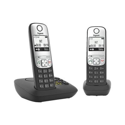 Gigaset Schnurloses Telefon mit Anrufbeantworter »A690A Duo« schwarz schwarz Image