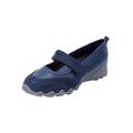 Extra Wide Width Women's CV Sport Basil Sneaker by Comfortview in Navy (Size 8 1/2 WW)