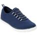 Women's CV Sport Ariya Slip On Sneaker by Comfortview in Navy (Size 9 1/2 M)