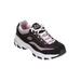 Women's The D'Lites Life Saver Sneaker by Skechers in Black Medium (Size 9 M)