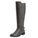 Wide Width Women's The Milan Wide Calf Boot by Comfortview in Grey (Size 7 1/2 W)