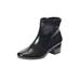 Wide Width Women's The Sidney Bootie by Comfortview in Black Patent (Size 9 W)