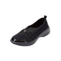 Extra Wide Width Women's CV Sport Greer Slip On Sneaker by Comfortview in Black (Size 7 1/2 WW)