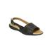 Women's The Adele Sling Sandal by Comfortview in Black (Size 8 M)