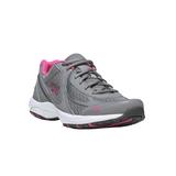 Wide Width Women's Dash 3 Sneakers by Ryka® in Grey Pink (Size 9 1/2 W)