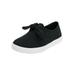 Wide Width Women's The Anzani Slip On Sneaker by Comfortview in Black (Size 7 1/2 W)