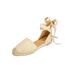 Women's The Shayla Flat Espadrille by Comfortview in Light Tan (Size 8 M)