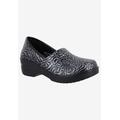 Extra Wide Width Women's Laurie Slip-On by Easy Street in Silver Artisan Tool (Size 8 WW)