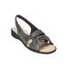 Extra Wide Width Women's The Pearl Sandal by Comfortview in Black (Size 9 1/2 WW)