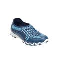 Wide Width Women's CV Sport Tory Slip On Sneaker by Comfortview in Blue (Size 7 W)