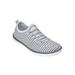 Extra Wide Width Women's CV Sport Ariya Slip On Sneaker by Comfortview in Pearl Grey (Size 8 WW)