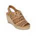 Extra Wide Width Women's The Karen Espadrille by Comfortview in Natural (Size 9 1/2 WW)