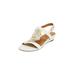 Extra Wide Width Women's The Carina Slingback by Comfortview in White (Size 7 1/2 WW)