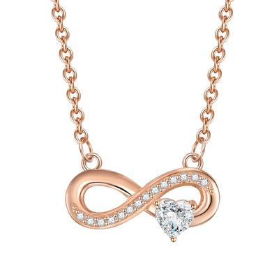 Rafaela Donata Halskette Infinity/Herz Sterling Silber Zirkonia in 42,0 cm Basiskette + 7,0 Verlängerung Damen Image