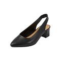 Wide Width Women's The Mea Slingback by Comfortview in Black (Size 9 W)