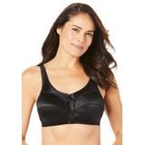 Plus Size Women's Satin Wireless Comfort Bra by Comfort Choice in Black (Size 50 C)