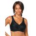 Plus Size Women's Glamorise® Magic Lift® Medium-Impact Wireless Sport Bra 1005 by Glamorise in Black (Size 46 K)