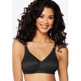 Plus Size Women's Double Support® Wirefree Bra DF3820 by Bali in Black (Size 34 C)