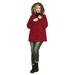 Plus Size Women's Faux Fur Trim Parka by ellos in Rich Red (Size M)