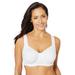 Plus Size Women's Underwire Microfiber T-Shirt Bra by Comfort Choice in White (Size 54 C)