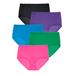 Plus Size Women's Cotton Brief 5-Pack by Comfort Choice in Bright Pack (Size 12) Underwear