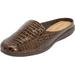 Extra Wide Width Women's The Harlyn Slip On Mule by Comfortview in Brown (Size 8 WW)