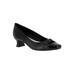 Women's Waive Pump by Easy Street® in Black Patent (Size 8 1/2 M)